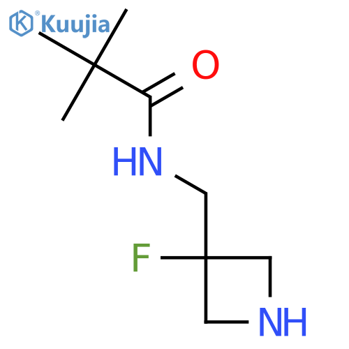 N-(3-fluoroazetidin-3-yl)methyl-2,2-dimethylpropanamide structure