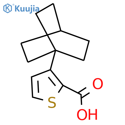 3-{Bicyclo[2.2.2]octan-1-yl}thiophene-2-carboxylic acid structure