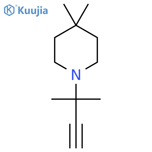 4,4-Dimethyl-1-(2-methylbut-3-yn-2-yl)piperidine structure