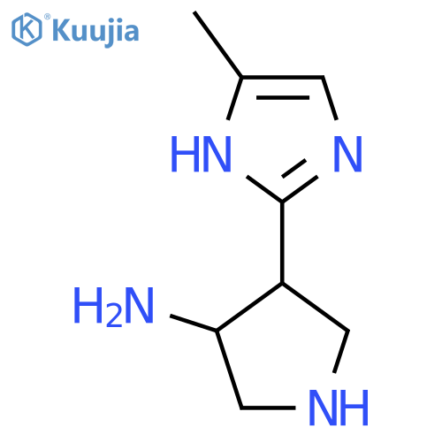 4-(4-methyl-1H-imidazol-2-yl)pyrrolidin-3-amine structure