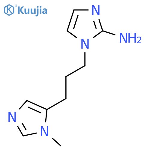 1-3-(1-methyl-1H-imidazol-5-yl)propyl-1H-imidazol-2-amine structure