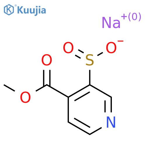 Sodium 4-(methoxycarbonyl)pyridine-3-sulfinate structure