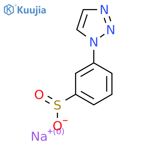 sodium 3-(1H-1,2,3-triazol-1-yl)benzene-1-sulfinate structure