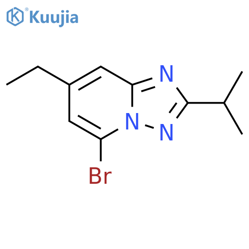 5-bromo-7-ethyl-2-(propan-2-yl)-1,2,4triazolo1,5-apyridine structure