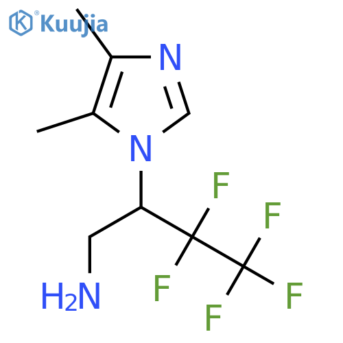 2-(4,5-Dimethylimidazol-1-yl)-3,3,4,4,4-pentafluorobutan-1-amine structure