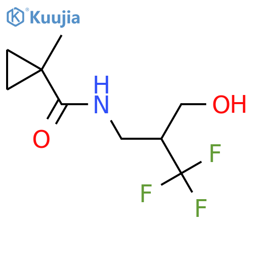 Cyclopropanecarboxamide, 1-methyl-N-[3,3,3-trifluoro-2-(hydroxymethyl)propyl]- structure