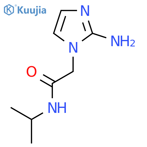 2-(2-amino-1H-imidazol-1-yl)-N-(propan-2-yl)acetamide structure