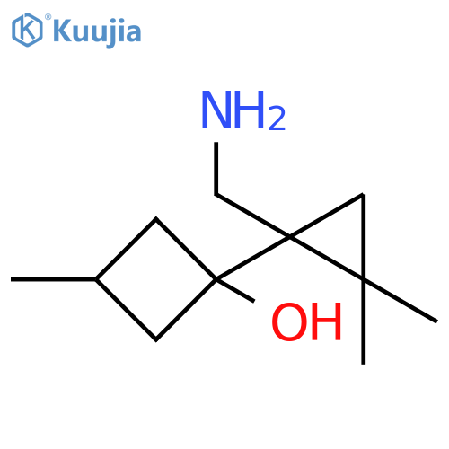 Cyclobutanol, 1-[1-(aminomethyl)-2,2-dimethylcyclopropyl]-3-methyl- structure