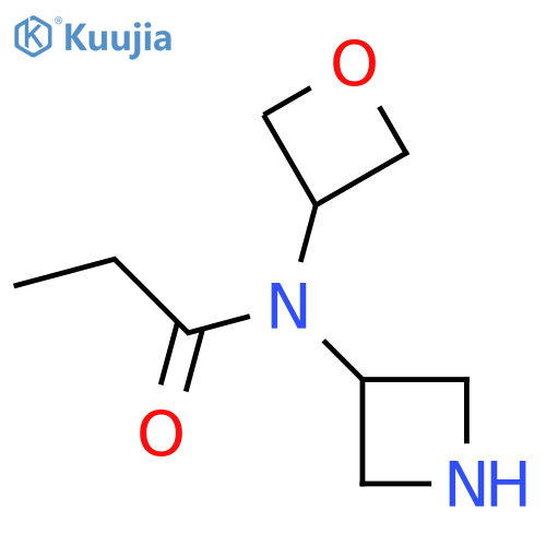 N-(azetidin-3-yl)-N-(oxetan-3-yl)propanamide structure