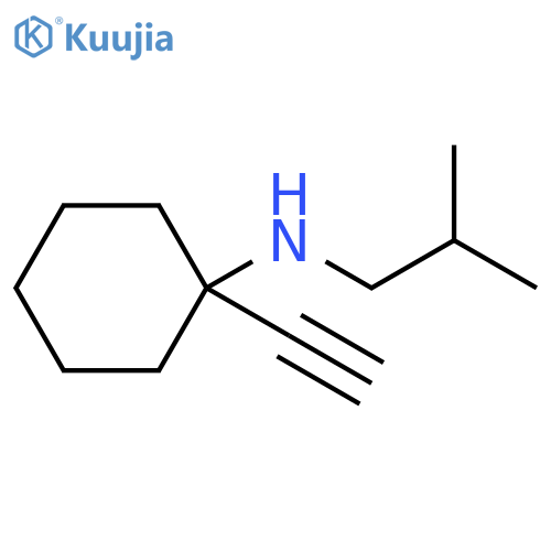 Cyclohexanamine, 1-ethynyl-N-(2-methylpropyl)- structure