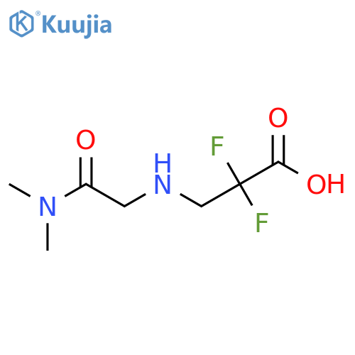 Propanoic acid, 3-[[2-(dimethylamino)-2-oxoethyl]amino]-2,2-difluoro- structure