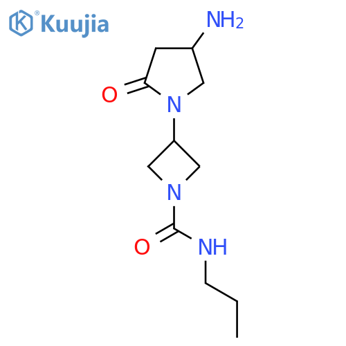 3-(4-amino-2-oxopyrrolidin-1-yl)-N-propylazetidine-1-carboxamide structure