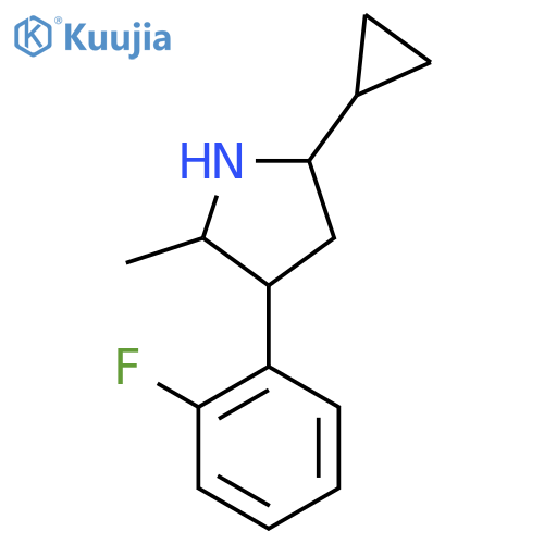 5-Cyclopropyl-3-(2-fluorophenyl)-2-methylpyrrolidine structure