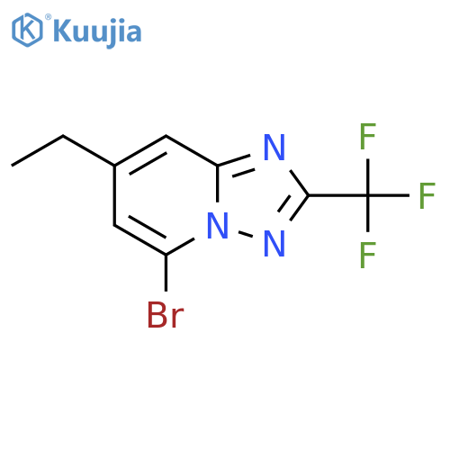 5-bromo-7-ethyl-2-(trifluoromethyl)-1,2,4triazolo1,5-apyridine structure