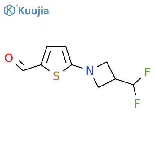5-[3-(Difluoromethyl)azetidin-1-yl]thiophene-2-carbaldehyde structure