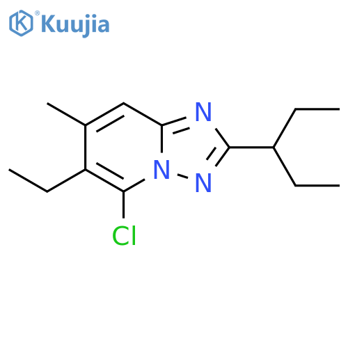 5-chloro-6-ethyl-7-methyl-2-(pentan-3-yl)-1,2,4triazolo1,5-apyridine structure