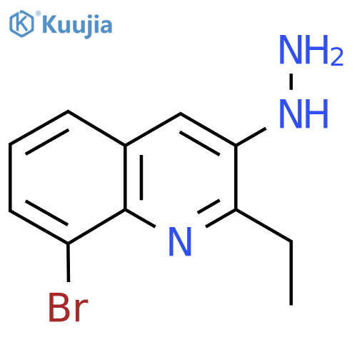 8-Bromo-2-ethyl-3-hydrazinylquinoline structure