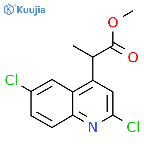 Methyl 2-(2,6-dichloroquinolin-4-yl)propanoate structure