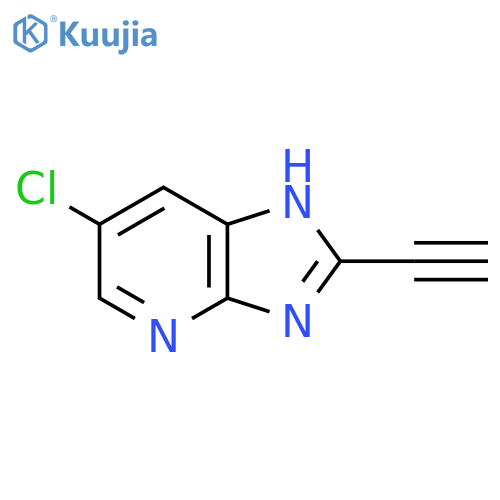 6-chloro-2-ethynyl-3H-imidazo[4,5-b]pyridine structure