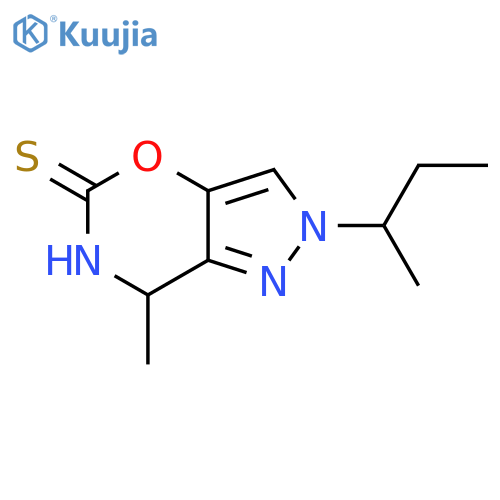 2-(butan-2-yl)-7-methyl-2H,5H,6H,7H-pyrazolo[3,4-e][1,3]oxazine-5-thione structure