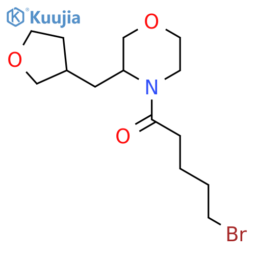5-Bromo-1-{3-[(oxolan-3-yl)methyl]morpholin-4-yl}pentan-1-one structure
