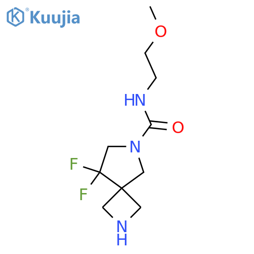 8,8-difluoro-N-(2-methoxyethyl)-2,6-diazaspiro[3.4]octane-6-carboxamide structure