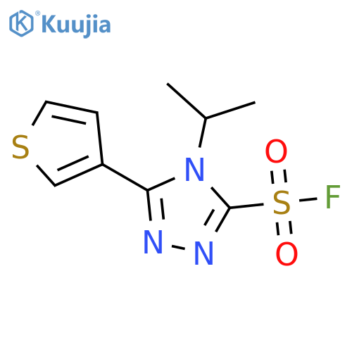 4-(propan-2-yl)-5-(thiophen-3-yl)-4H-1,2,4-triazole-3-sulfonyl fluoride structure