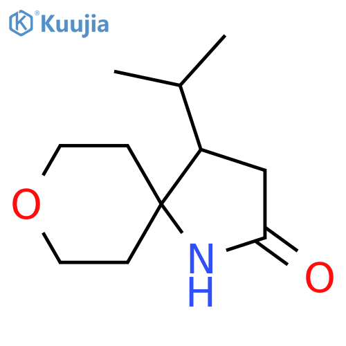 4-(Propan-2-yl)-8-oxa-1-azaspiro[4.5]decan-2-one structure