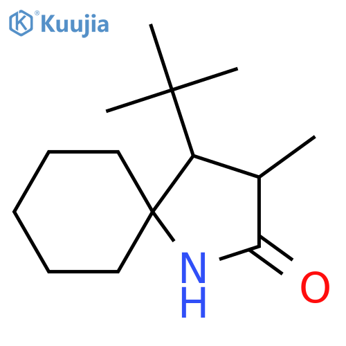 4-Tert-butyl-3-methyl-1-azaspiro[4.5]decan-2-one structure