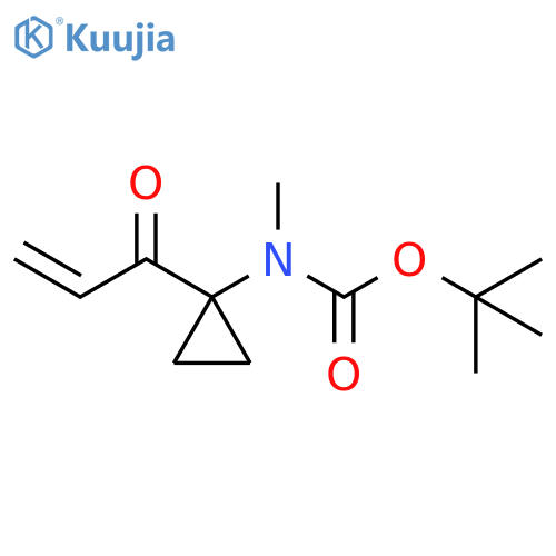 Carbamic acid, N-methyl-N-[1-(1-oxo-2-propen-1-yl)cyclopropyl]-, 1,1-dimethylethyl ester structure