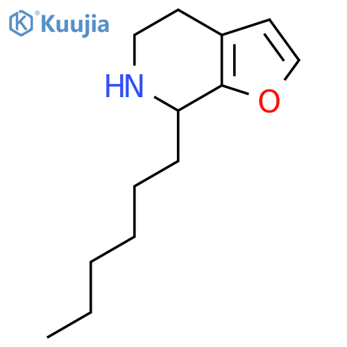 7-hexyl-4H,5H,6H,7H-furo2,3-cpyridine structure