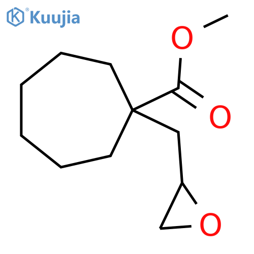 Methyl 1-[(oxiran-2-yl)methyl]cycloheptane-1-carboxylate structure