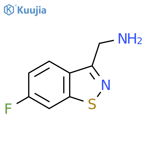 (6-fluoro-1,2-benzothiazol-3-yl)methanamine structure