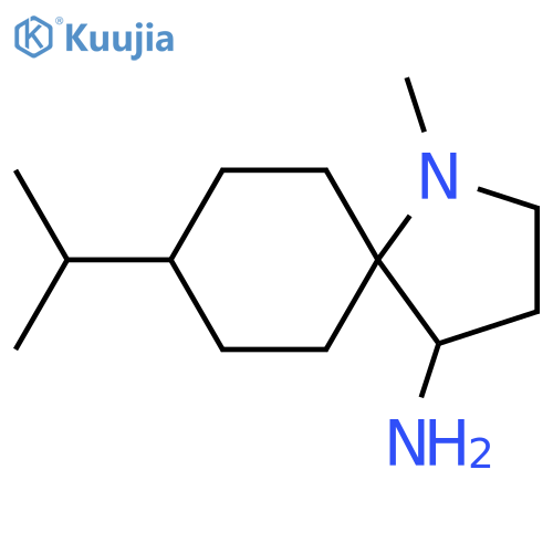 1-Azaspiro[4.5]decan-4-amine, 1-methyl-8-(1-methylethyl)- structure