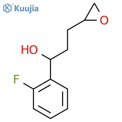 1-(2-Fluorophenyl)-3-(oxiran-2-yl)propan-1-ol structure