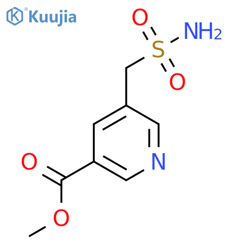 methyl 5-(sulfamoylmethyl)pyridine-3-carboxylate structure