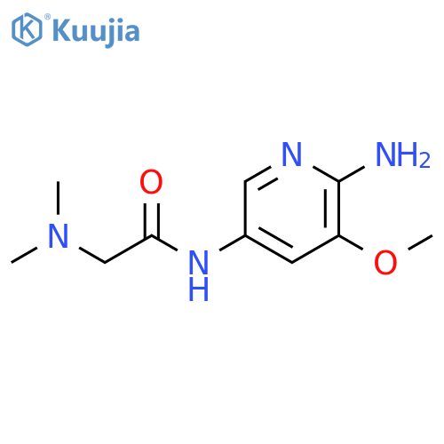 Acetamide, N-(6-amino-5-methoxy-3-pyridinyl)-2-(dimethylamino)- structure