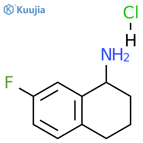 7-FLUORO-1,2,3,4-TETRAHYDRONAPHTHALEN-1-AMINE HYDROCHLORIDE structure