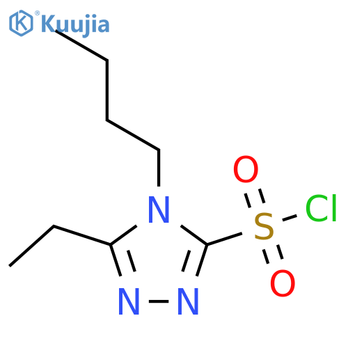 4-butyl-5-ethyl-4H-1,2,4-triazole-3-sulfonyl chloride structure