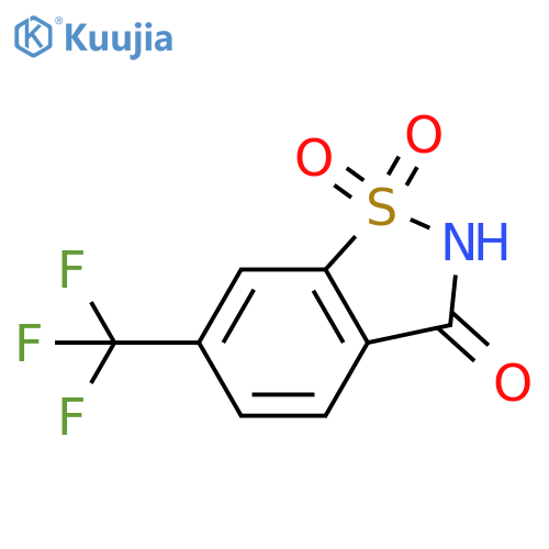 6-(trifluoromethyl)-2,3-dihydro-1lambda6,2-benzothiazole-1,1,3-trione structure