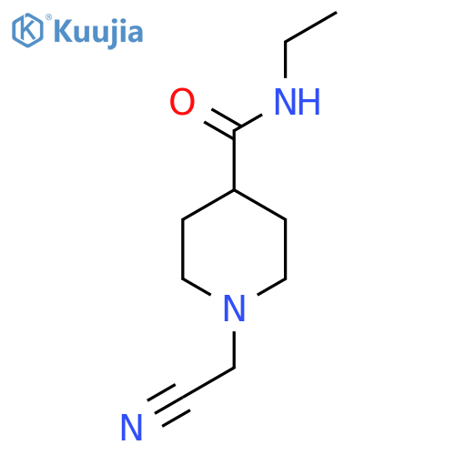 1-(cyanomethyl)-N-ethylpiperidine-4-carboxamide structure