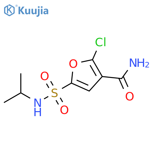 3-Furancarboxamide, 2-chloro-5-[[(1-methylethyl)amino]sulfonyl]- structure
