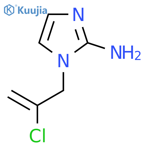 1-(2-chloroprop-2-en-1-yl)-1H-imidazol-2-amine structure