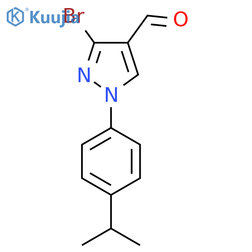 3-bromo-1-4-(propan-2-yl)phenyl-1H-pyrazole-4-carbaldehyde structure