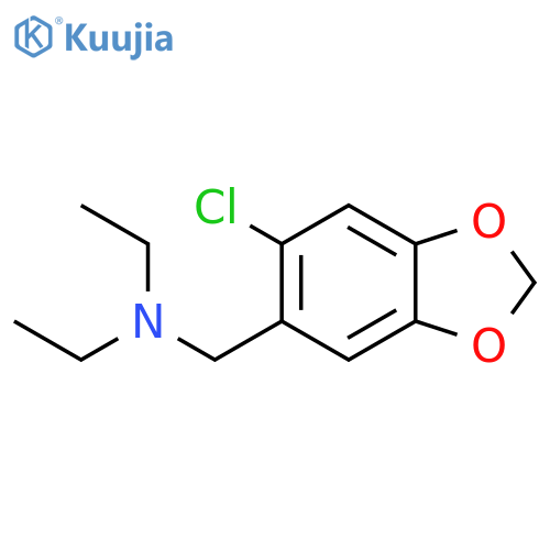 1,3-Benzodioxole-5-methanamine, 6-chloro-N,N-diethyl- structure