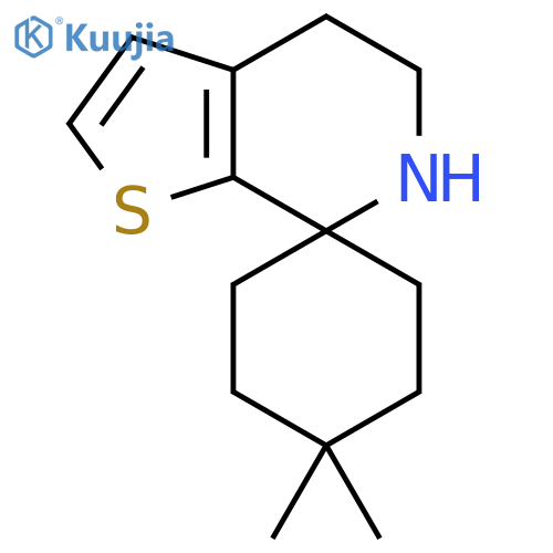 1',1'-dimethylspiro[5,6-dihydro-4H-thieno[2,3-c]pyridine-7,4'-cyclohexane] structure