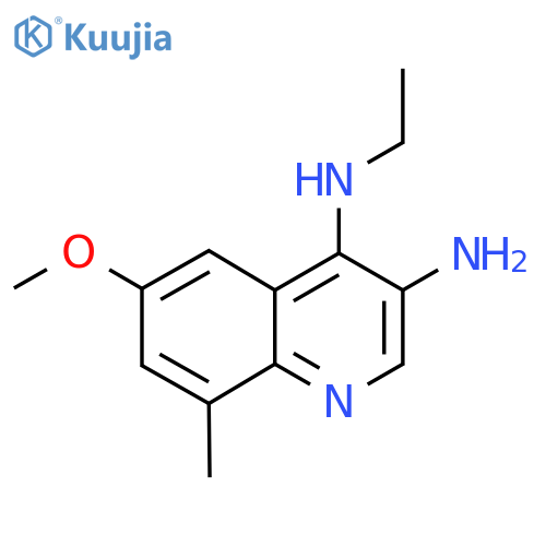 4-N-ethyl-6-methoxy-8-methylquinoline-3,4-diamine structure