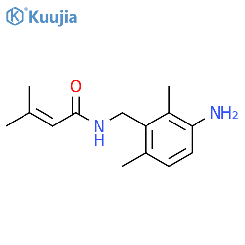 2-Butenamide, N-[(3-amino-2,6-dimethylphenyl)methyl]-3-methyl- structure
