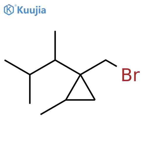 Cyclopropane, 1-(bromomethyl)-1-(1,2-dimethylpropyl)-2-methyl- structure