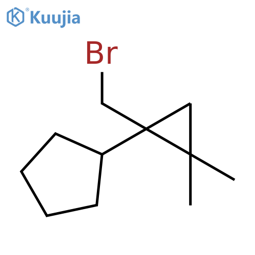 Cyclopentane, [1-(bromomethyl)-2,2-dimethylcyclopropyl]- structure